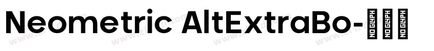 Neometric AltExtraBo字体转换